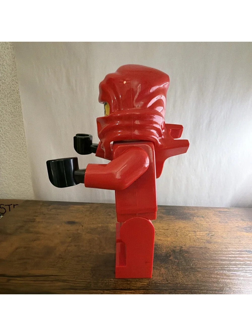 LEGO Ninjago Kai Red Ninja Minifigure Alarm Clock 2011 ClicTime Working